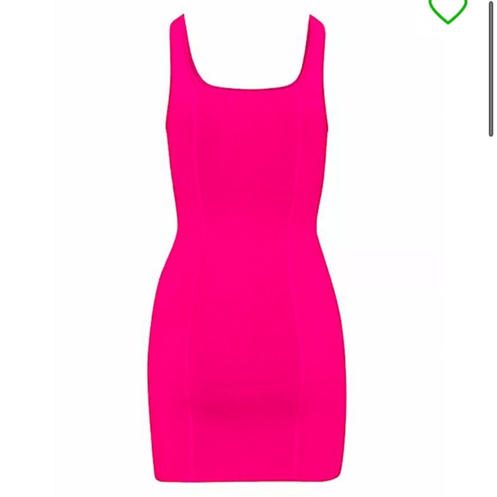 Aritzia Fuschia Knit Bustier Dress - NWOT, size M (upto size 6) - Picture 7 of 11